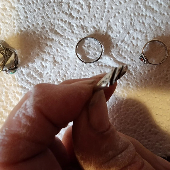 Vintage Sterling silver ring bundle sizes 2-4 - Picture 16 of 16